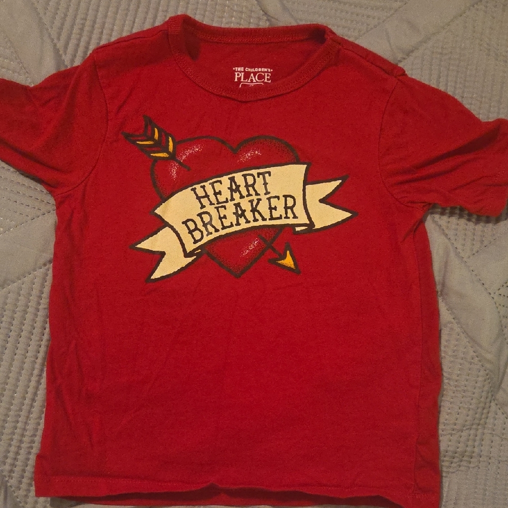 The Children's Place Red Heartbreaker Tee